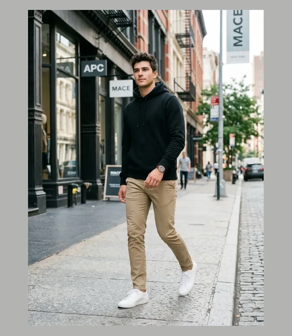 Minimalist Mens Street Style Outfit on Amazon Clean Urban Essentials