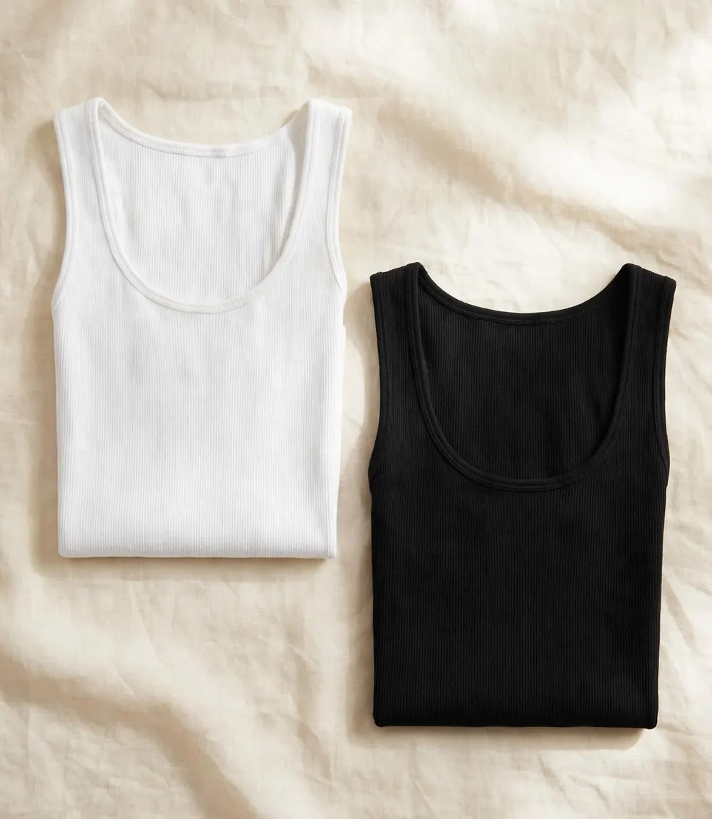 Amazon Essentials women's slim fit ribbed tank top 2-pack - practical stocking stuffer under $25
