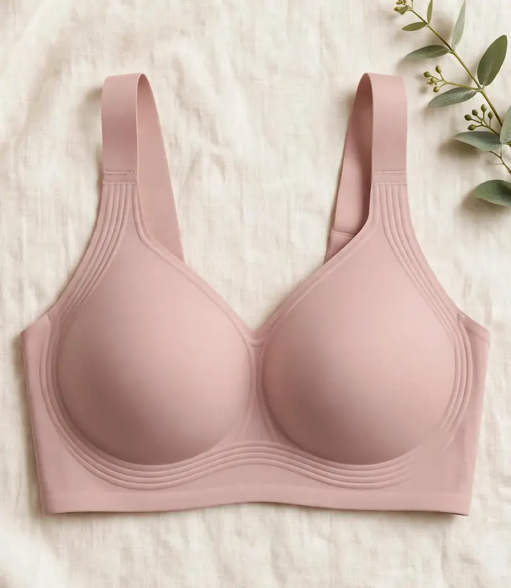 LetsJoli Jelly Wireless Support Bra, Seamless Full Coverage