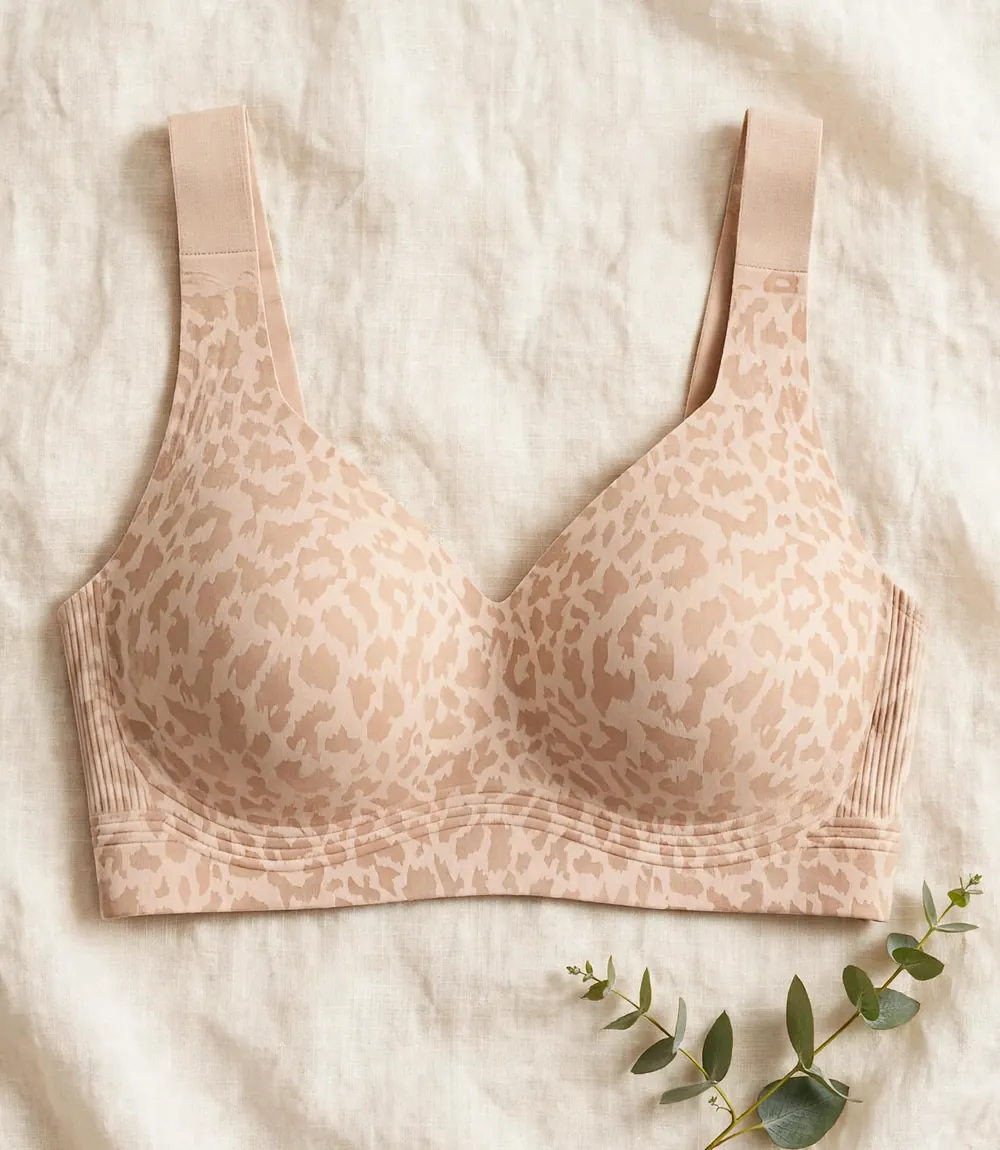 OEAK Women's Wireless Jelly Bra, Plus Size Push Up Seamless Bra