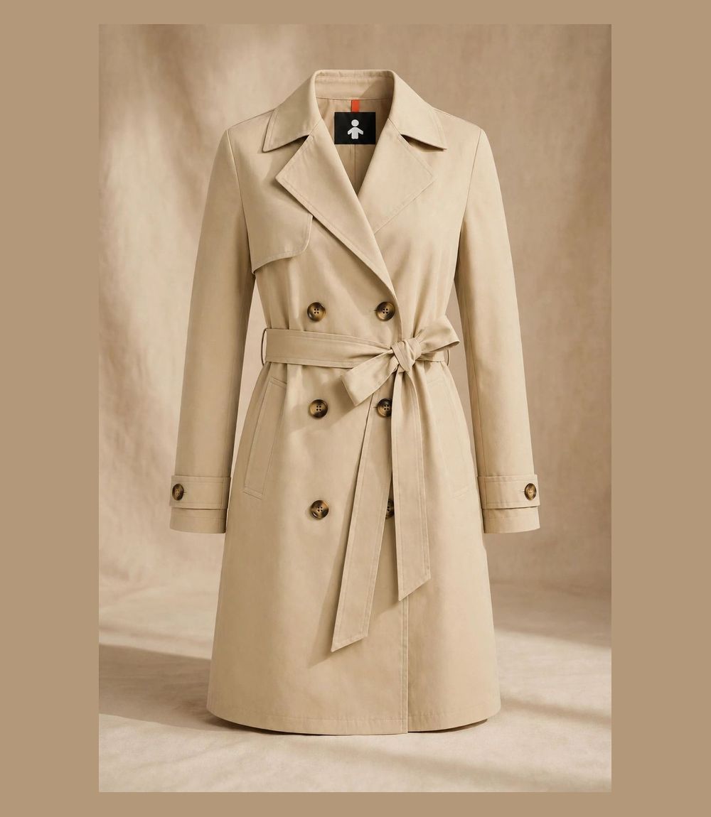 Orolay CHIIONE women's long trench coat - best premium winter coat for women, belted double-breasted rain coat