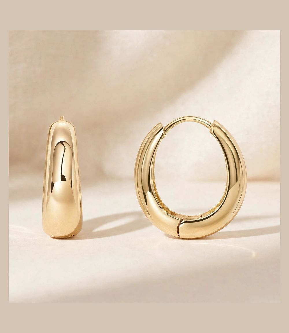 PAVOI 19mm gold hoop earrings for women - classic medium hoop stocking stuffer gift