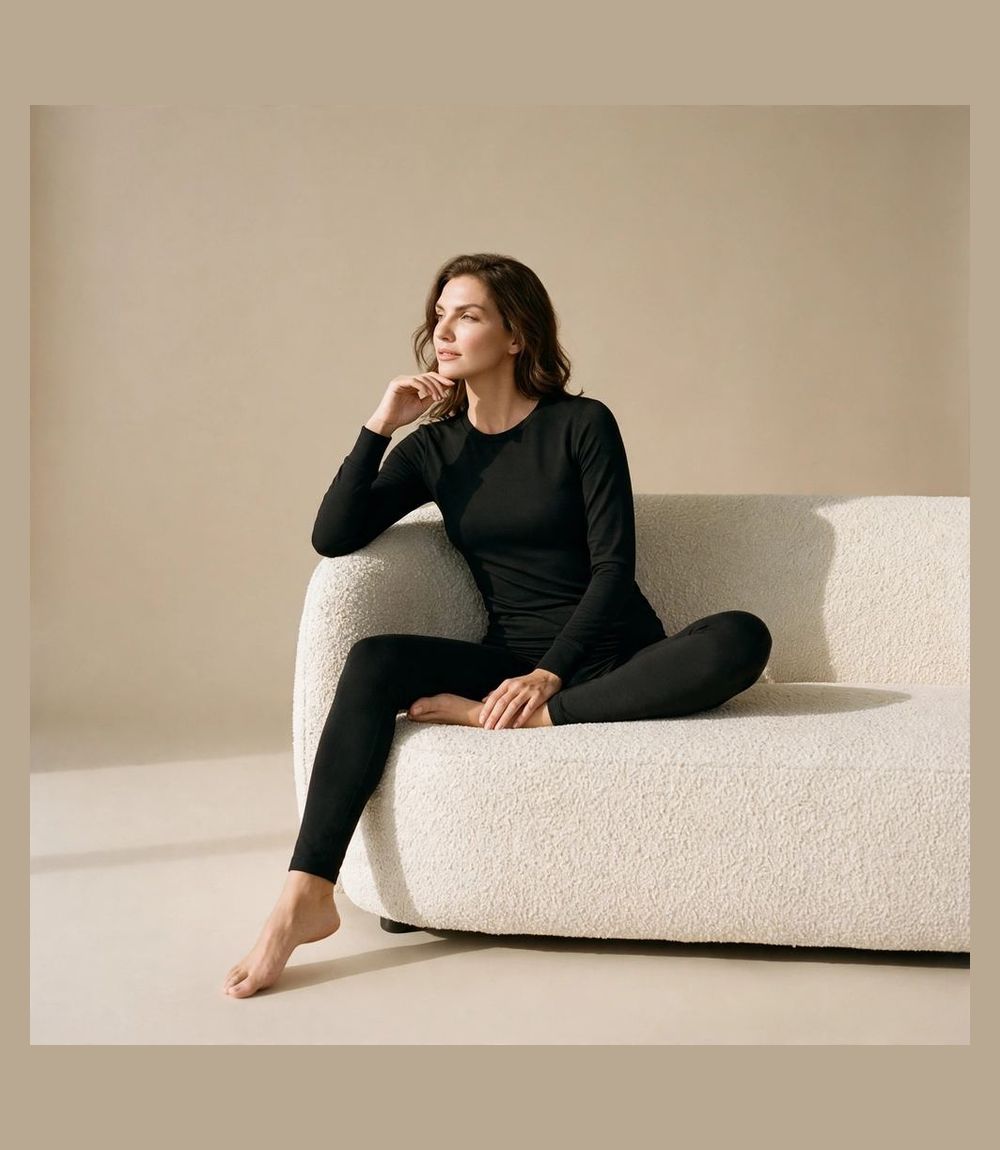 Thermajane women's fleece lined thermal underwear set - best base layer to wear under winter coats and jackets
